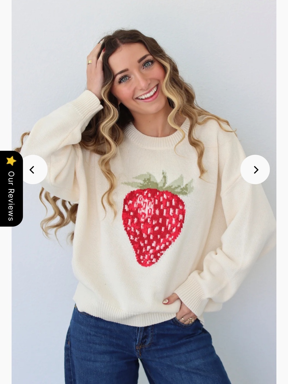 Lash next door - Countryside Strawberry Sweater